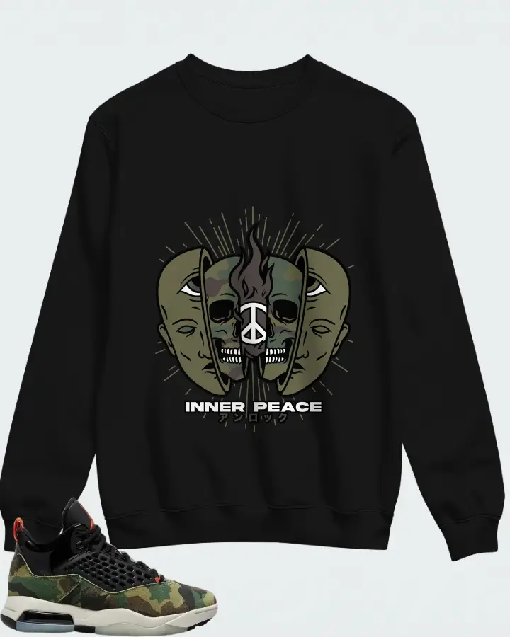 Air Jordan Maxin 200 Camo Matching Sweatshirt