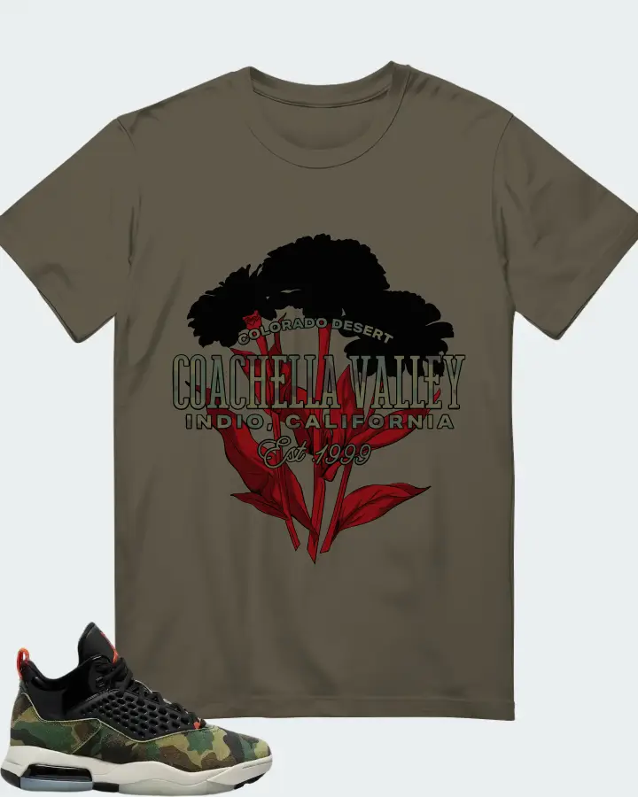 Air Jordan Maxin 200 Camo Matching T-Shirt