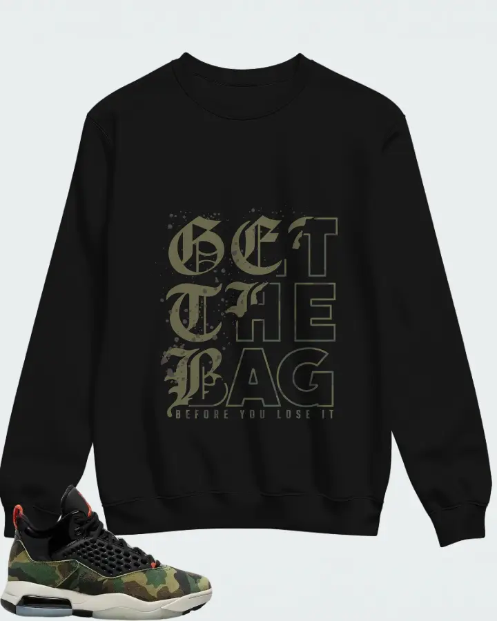 Air Jordan Maxin 200 Camo Matching Sweatshirt