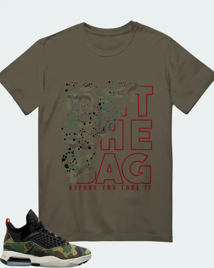 Air Jordan Maxin 200 Camo Matching T-Shirt