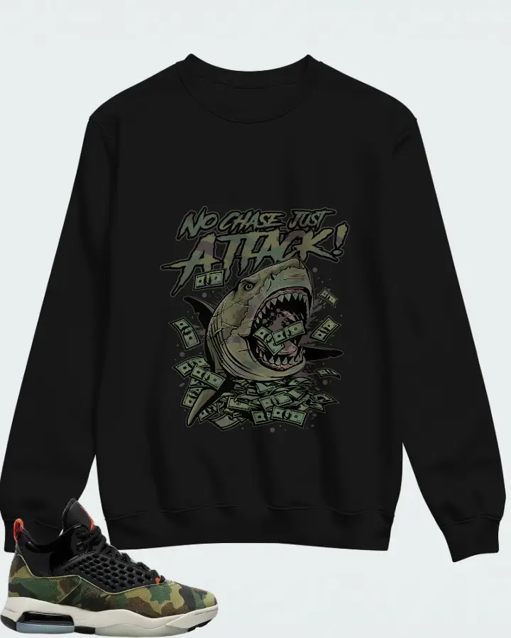 Air Jordan Maxin 200 Camo Matching Sweatshirt