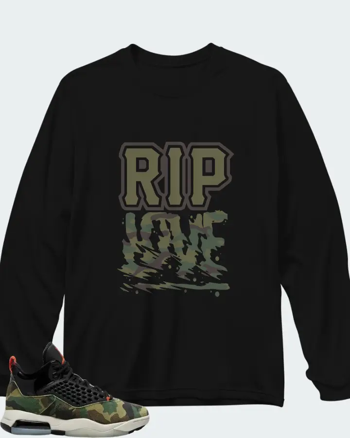 Air Jordan Maxin 200 Camo Matching Long Sleeve T-Shirt