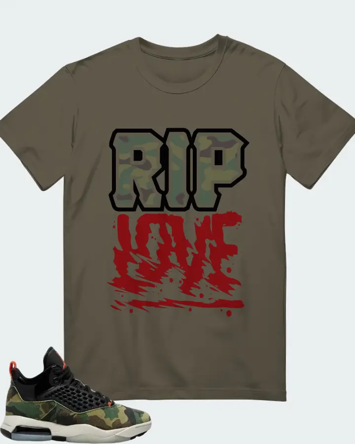 Air Jordan Maxin 200 Camo Matching T-Shirt