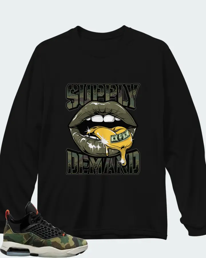 Air Jordan Maxin 200 Camo Matching Long Sleeve T-Shirt