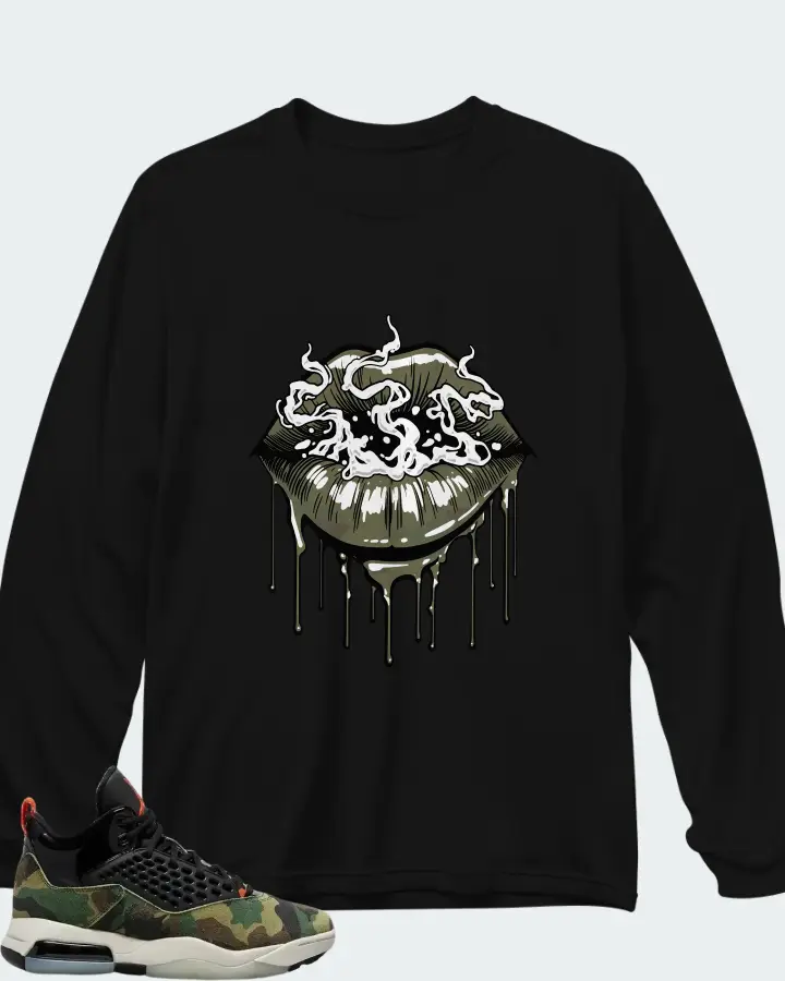 Air Jordan Maxin 200 Camo Matching Long Sleeve T-Shirt