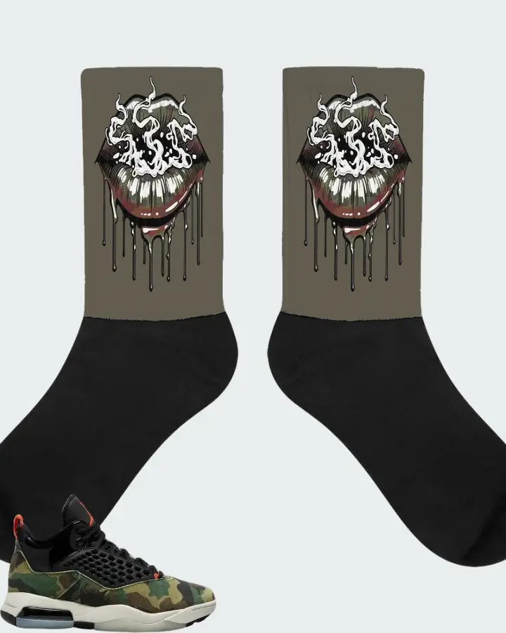 Air Jordan Maxin 200 Camo Matching Socks