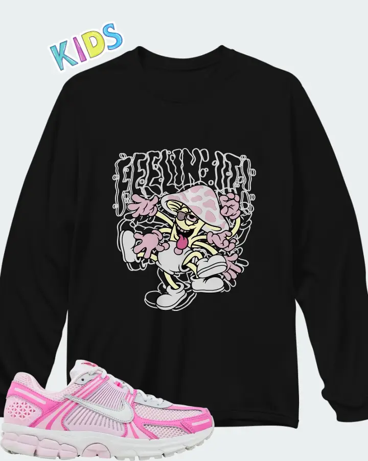 Nike Air Zoom Vomero 5 Hyper Pink Matching Kid's Long Sleeve T-Shirt