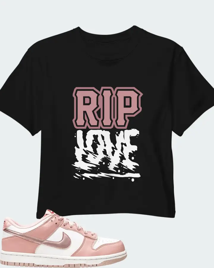 Nike Dunk Low Pink Velvet Matching Crop Top