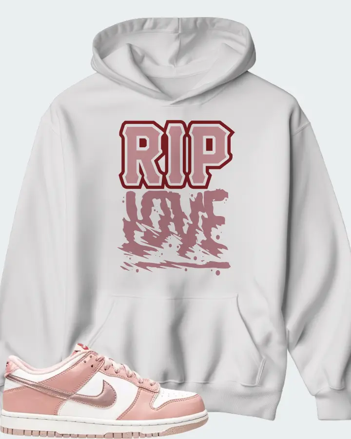 Nike Dunk Low Pink Velvet Matching Hoodie
