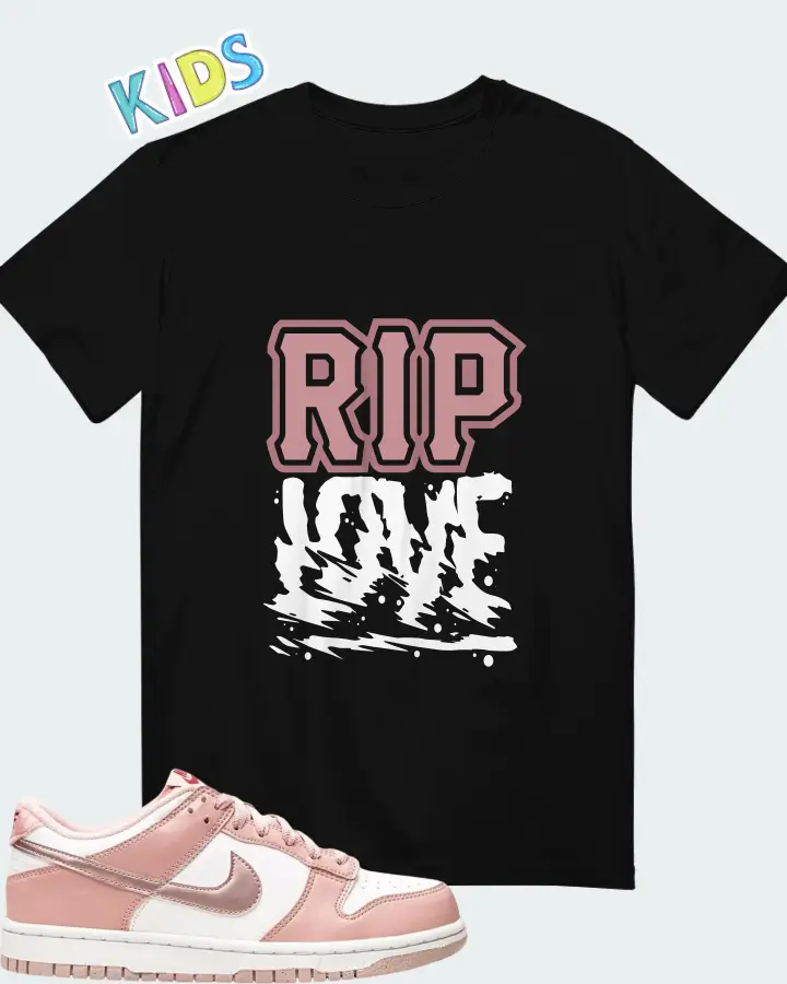 Nike Dunk Low Pink Velvet Matching Kid's T-Shirt