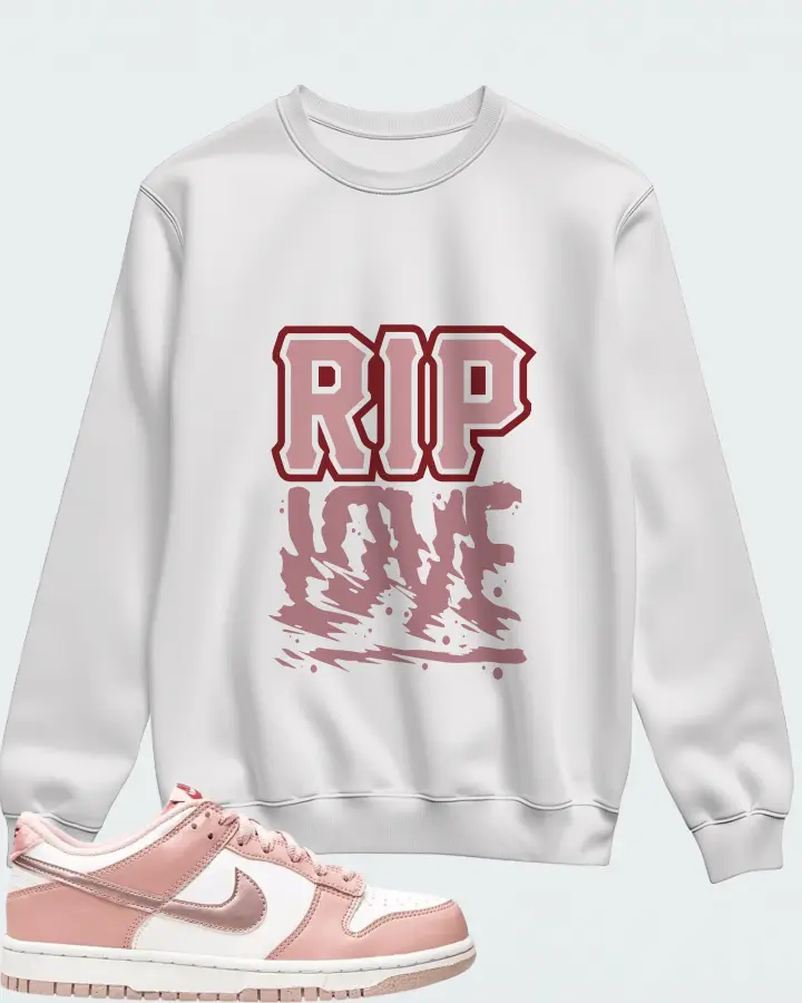 Nike Dunk Low Pink Velvet Matching Sweatshirt