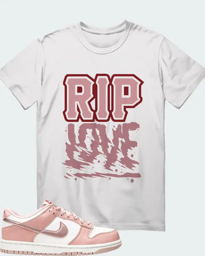 Nike Dunk Low Pink Velvet Matching T-Shirt