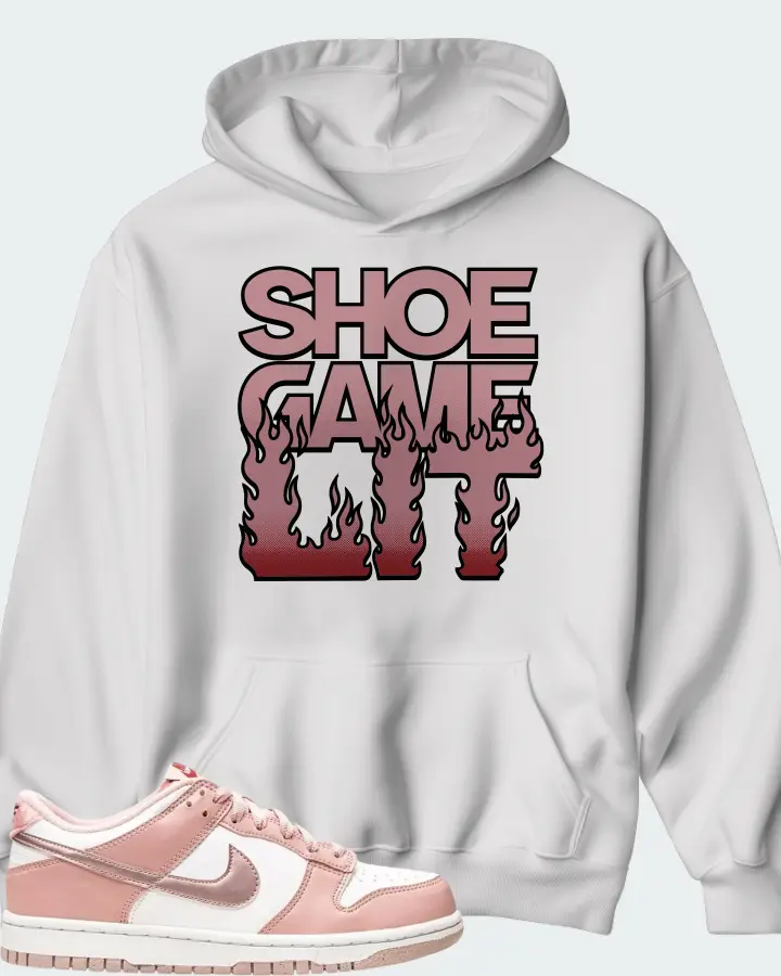 Nike Dunk Low Pink Velvet Matching Hoodie