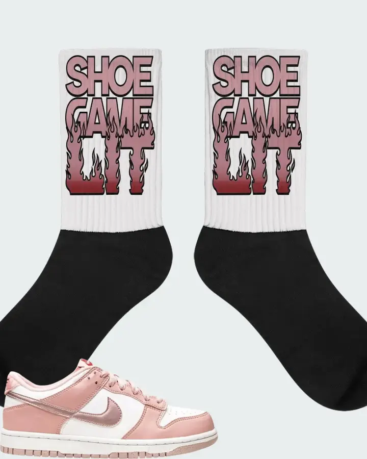 Nike Dunk Low Pink Velvet Matching Socks