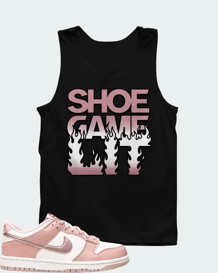 Nike Dunk Low Pink Velvet Matching Tank Top