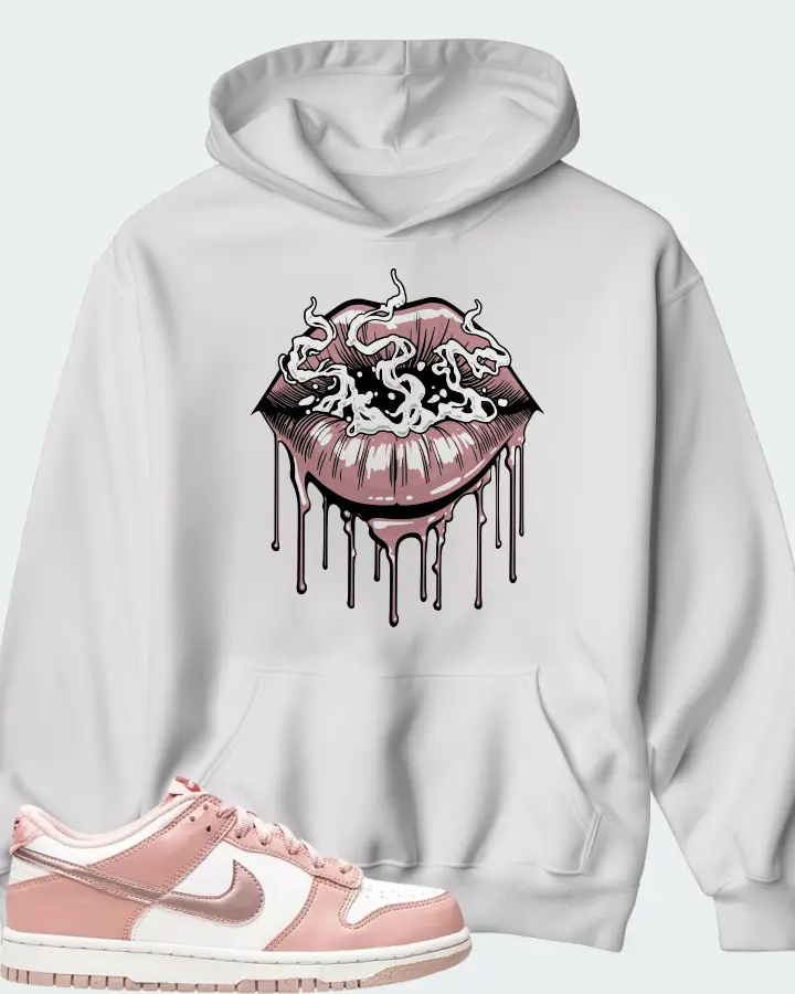Nike Dunk Low Pink Velvet Matching Hoodie