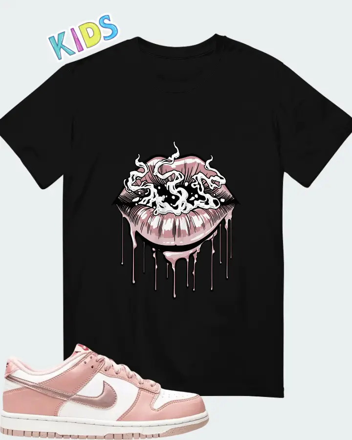 Nike Dunk Low Pink Velvet Matching Kid's T-Shirt