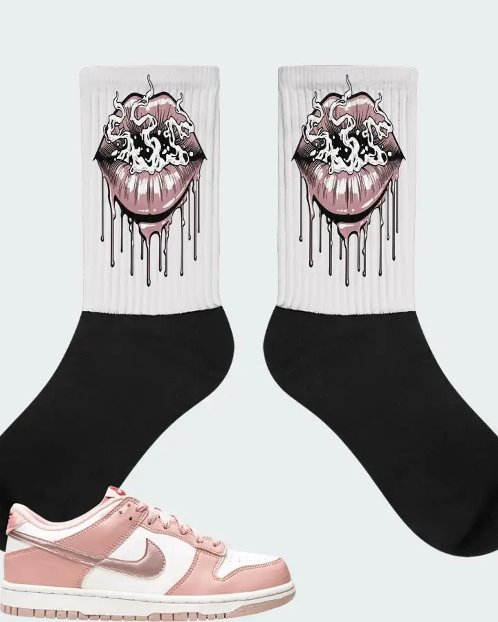 Nike Dunk Low Pink Velvet Matching Socks
