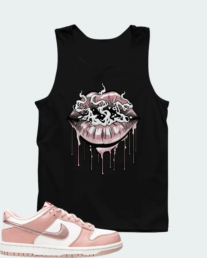 Nike Dunk Low Pink Velvet Matching Tank Top