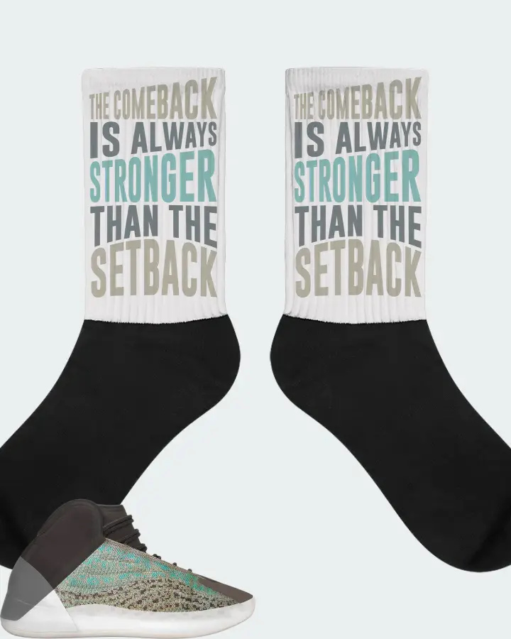 Yeezy Quantum Ophanim Cageless  Sneaker Matching White Socks - The Comeback