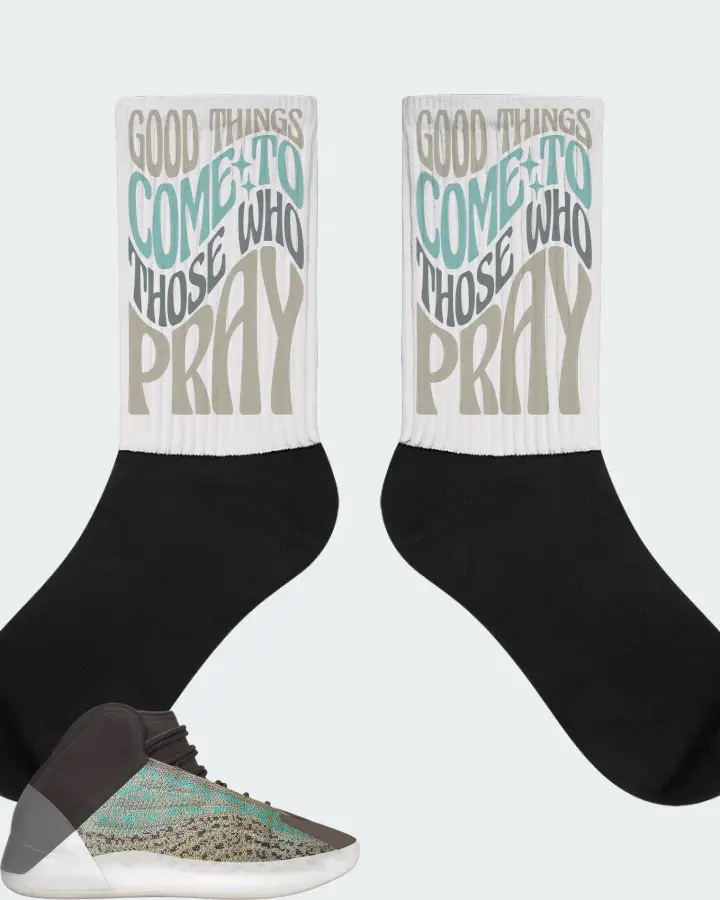 Yeezy Quantum Ophanim Cageless  Sneaker Matching White Socks - Good Things Come To Those Who Pray