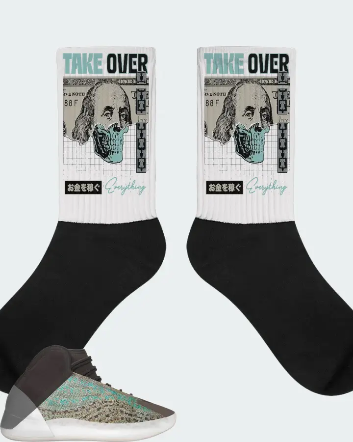 Yeezy Quantum Ophanim Cageless  Sneaker Matching White Socks - Take Over
