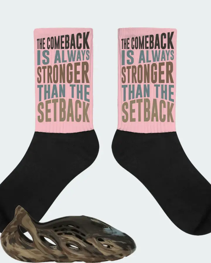 adidas Yeezy Foam RNR Sneaker Matching Pink Socks - The Comeback