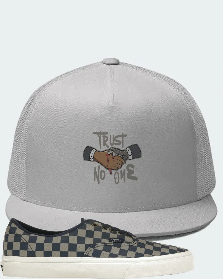 Vans Authentic Sneaker Matching White Hat - Trust No One