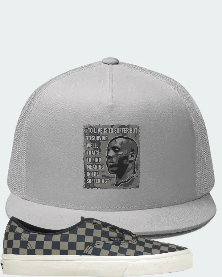 Vans Authentic Sneaker Matching White Hat - DMX Suffer Quote