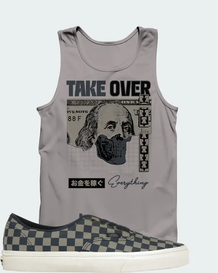 Vans Authentic Sneaker Matching Grey Tank Top - Take Over