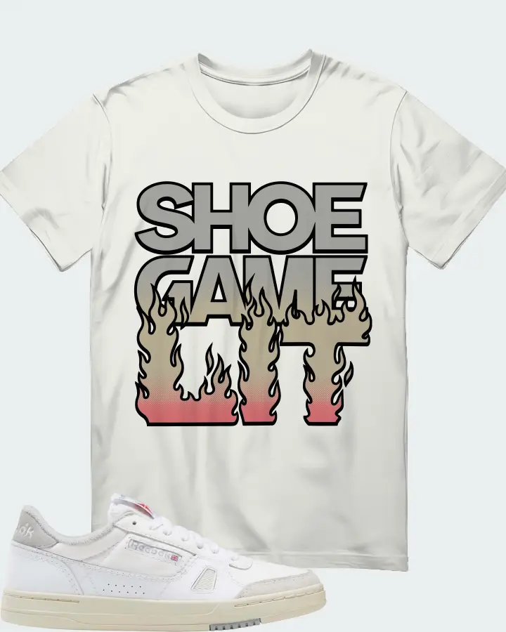 Reebok LT Court Sneaker Matching Ash T-Shirt - Shoe Game Lit Refreshed