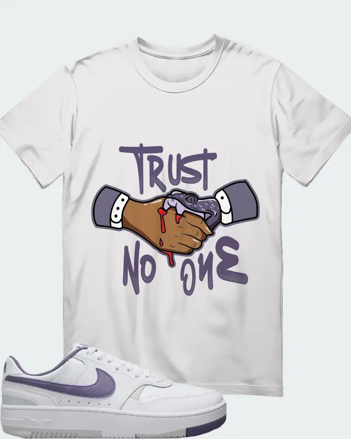 Nike Gamma Force White Daybreak Sneaker Matching White T-Shirt - Trust No One