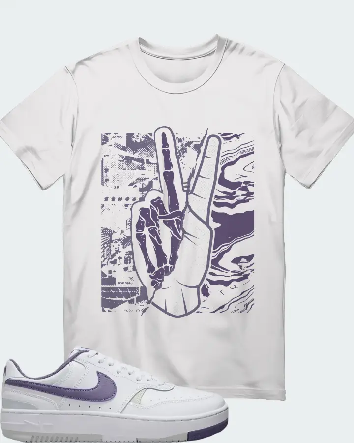 Nike Gamma Force White Daybreak Sneaker Matching White T-Shirt - Peace of mind
