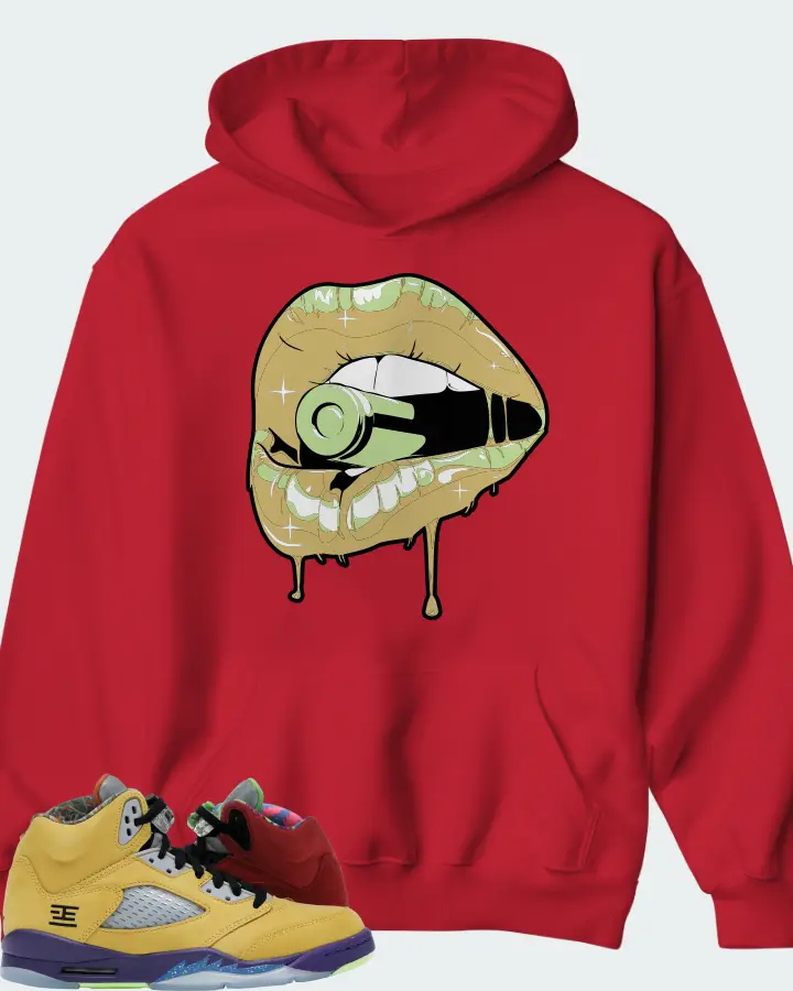 Jordan 5 Retro Sneaker Matching Hoodie - Kiss of Death