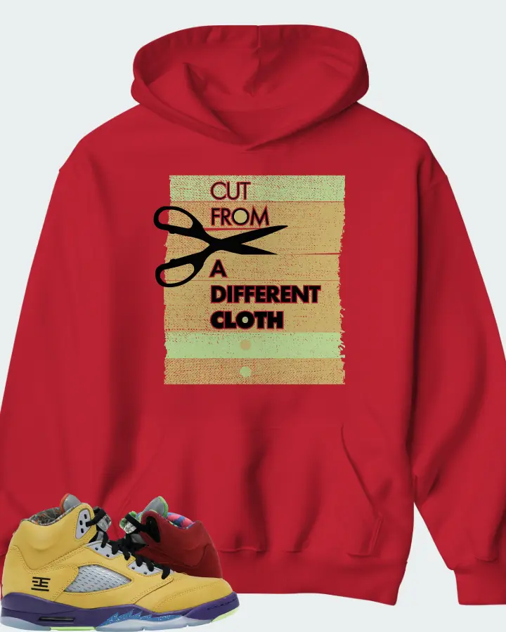 Jordan 5 Retro Sneaker Matching Hoodie - Cut From a Different Cloth