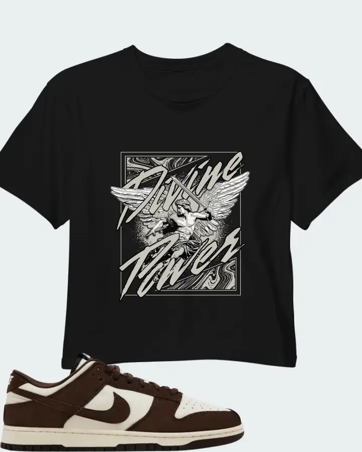Nike Dunk Low SE Baroque Brown Pale Ivory Matching Crop Top
