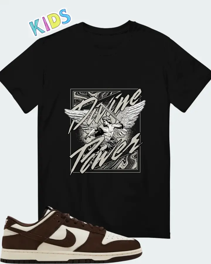Nike Dunk Low SE Baroque Brown Pale Ivory Matching Kid's T-Shirt