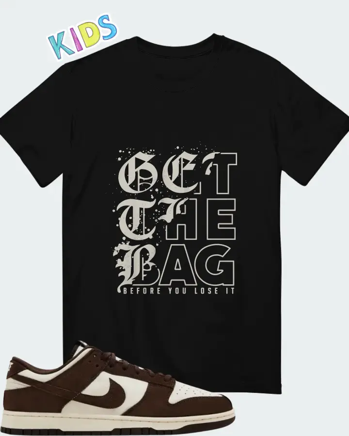 Nike Dunk Low SE Baroque Brown Pale Ivory Matching Kid's T-Shirt