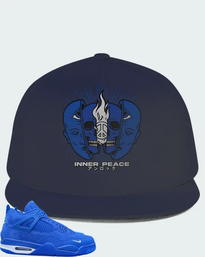 Air Jordan 4 Retro Nigel Sylvester Brick by Brick Blue Matching Hat