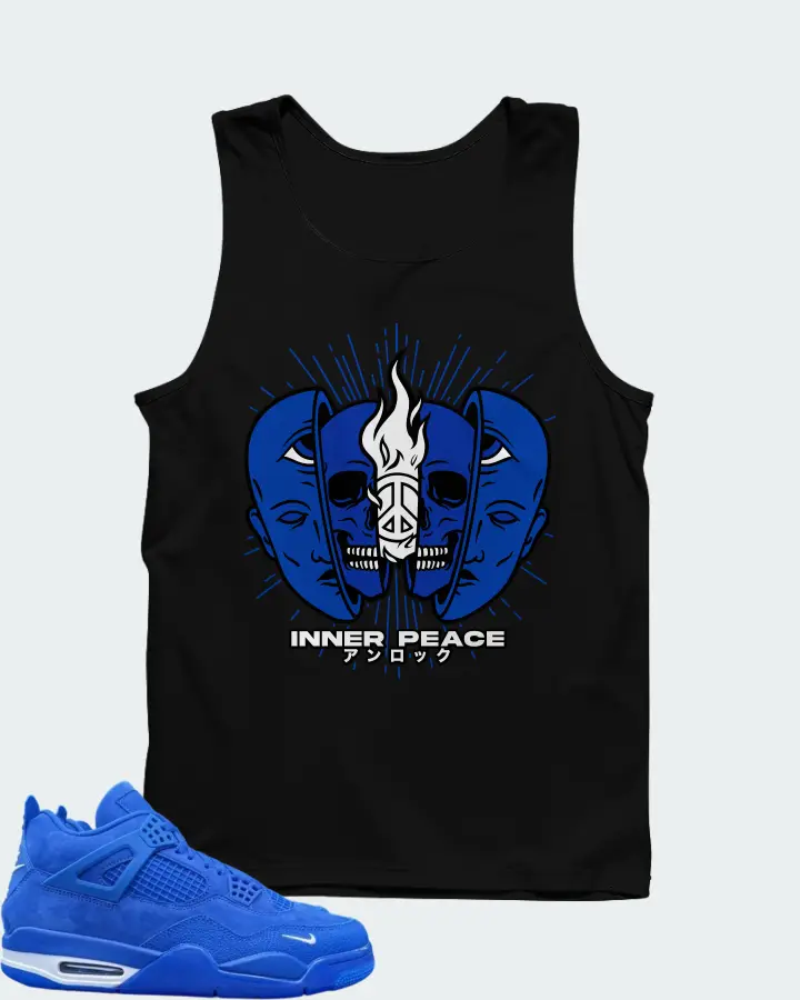 Air Jordan 4 Retro Nigel Sylvester Brick by Brick Blue Matching Tank Top