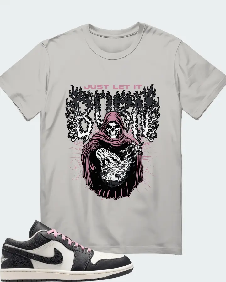 Air Jordan 1 Low SE Iced Carmine Matching T-Shirt