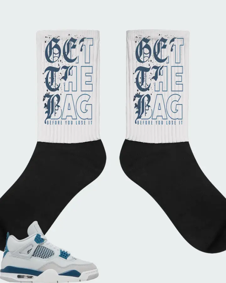Air Jordan 4 OG Military Blue Matching Socks