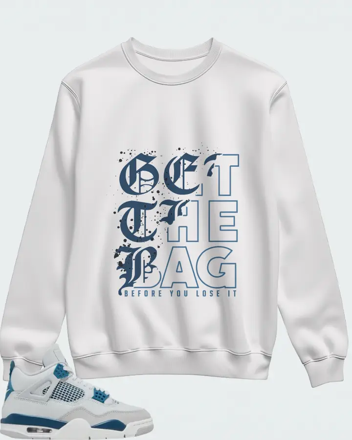 Air Jordan 4 OG Military Blue Matching Sweatshirt