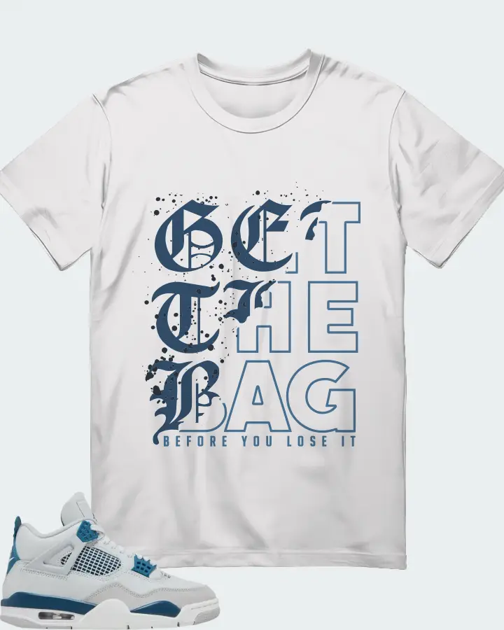 Air Jordan 4 OG Military Blue Matching T-Shirt