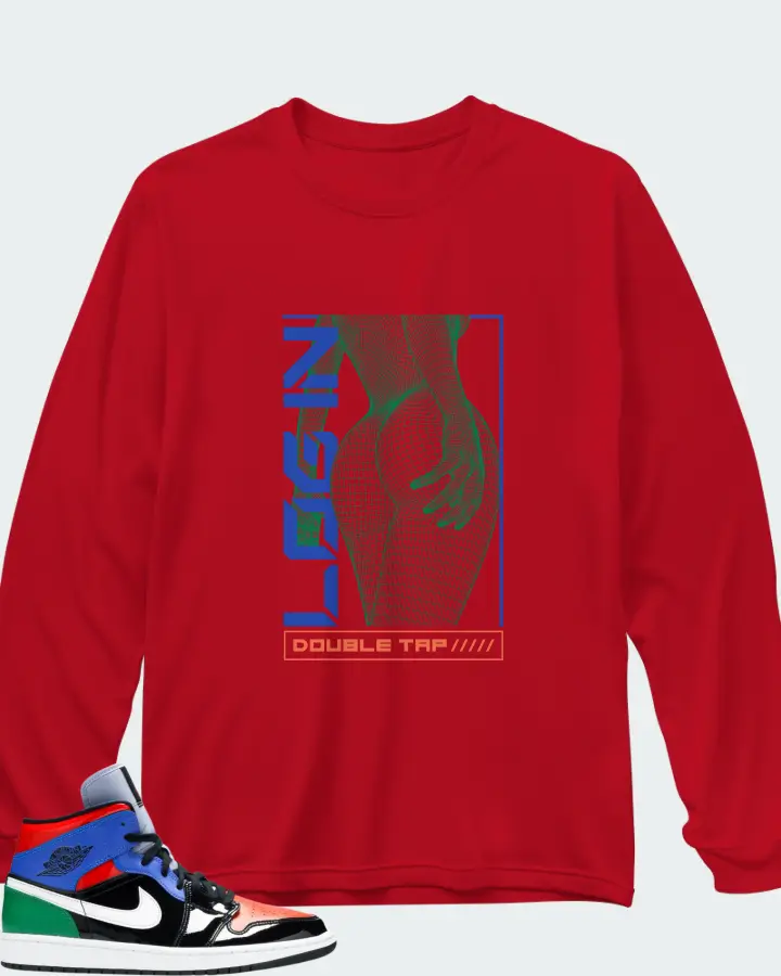 Long Sleeve T-Shirt in Red