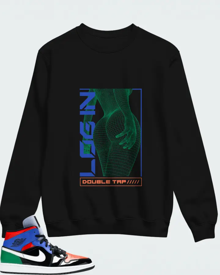Sweatshirt in Black