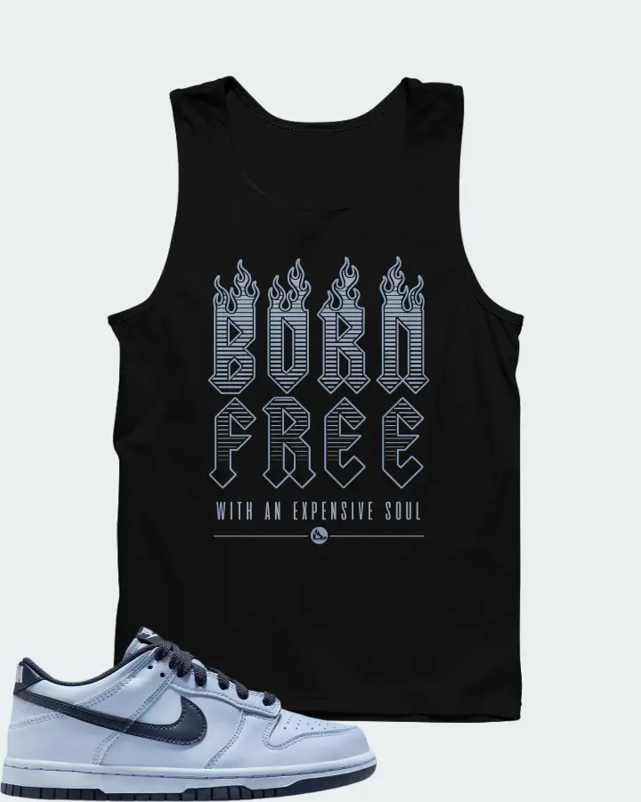 Nike Dunk Low LV8 Hydrogen Blue Thunder Blue Matching Tank Top