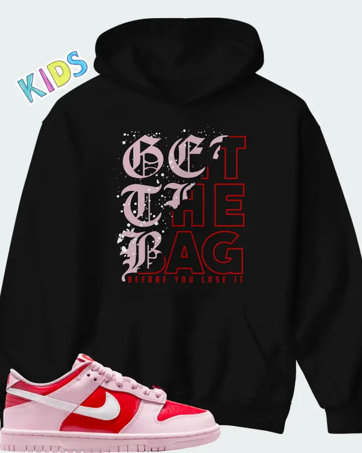 Nike Dunk Low GS Pink Valentiness Day 2026 Matching Kid's Hoodie