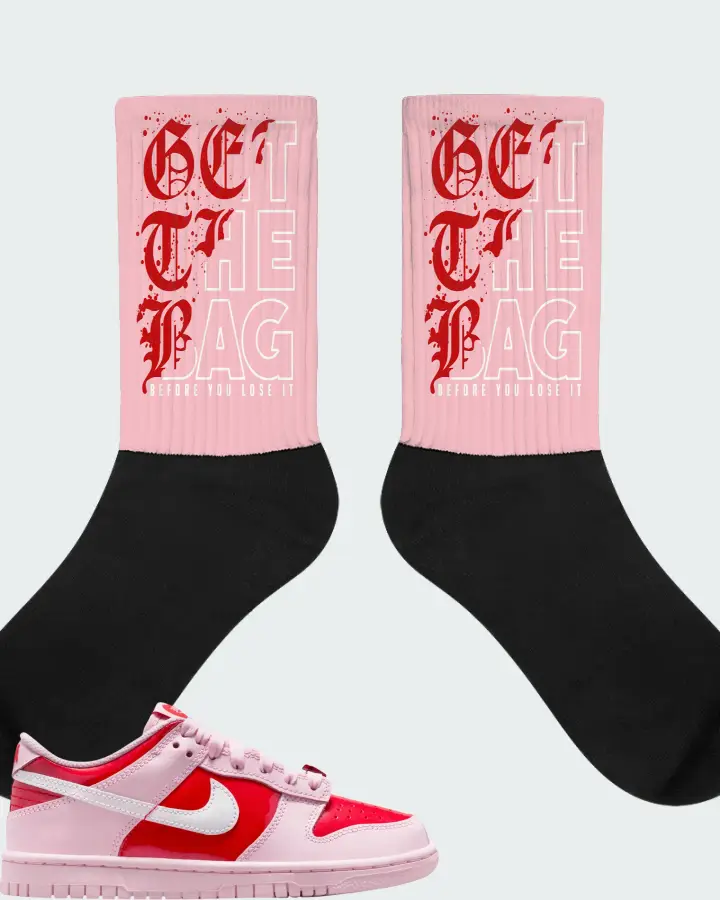 Nike Dunk Low GS Pink Valentiness Day 2026 Matching Socks
