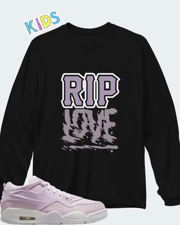 Air Jordan 4 RM Doll Matching Kid's Long Sleeve T-Shirt